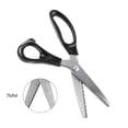 thumbnail image 1 of FAGINEY Pinking Shears,Fabric Decorative Round/Triangle Edge Pinking Shears Scissors Clipper 3 5 7mm,3 5 7mm, 1 of 3