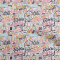 thumbnail image 1 of oneOone Polyester Spandex Dark Olive Green Fabric Writing Text Sewing Material Print Fabric By The Yard 56 Inch Wide, 1 of 4