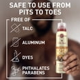 thumbnail image 4 of Old Spice Total Body Deodorant Aluminum Free Spray Vanilla + Shea, 24/7 Freshness From Pits to Toes and Down Below // Dermatologist Tested Full Body Deodorant, 4 of 18