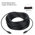 thumbnail image 2 of Unique Bargains Fiber Optic Audio Cable Digital Optic Cable 49.2FT TOS Optical Link PVC Plastic Straight,for TV DVD Black, 2 of 6