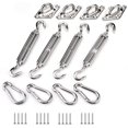thumbnail image 4 of Trousse de Fixation de Voile d'Ombrage, Trousse de Fixation de Voile d'Ombrage en Acier Inoxydable pour Triangle et Carré, Rectangle, Accessoires de Fixation de Voile d'Ombrage, 4 of 4
