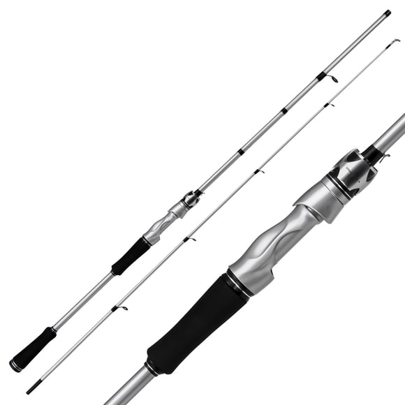 TFixol X39 Silver Casting Rod 28239-S602 (180cm Straight Handle) - High-Strength Fiberglass, Ergonomic Grip, Durable Guide Rings, Lightweight Design for Anglers & Collectors