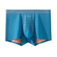 thumbnail image 1 of ylioge L-5X Mens Big & Tall Underwear Boxer Briefs Plus Size Lightweight Solid Color Breathable Stretchy Mid Waisted Boxers, 1 of 5