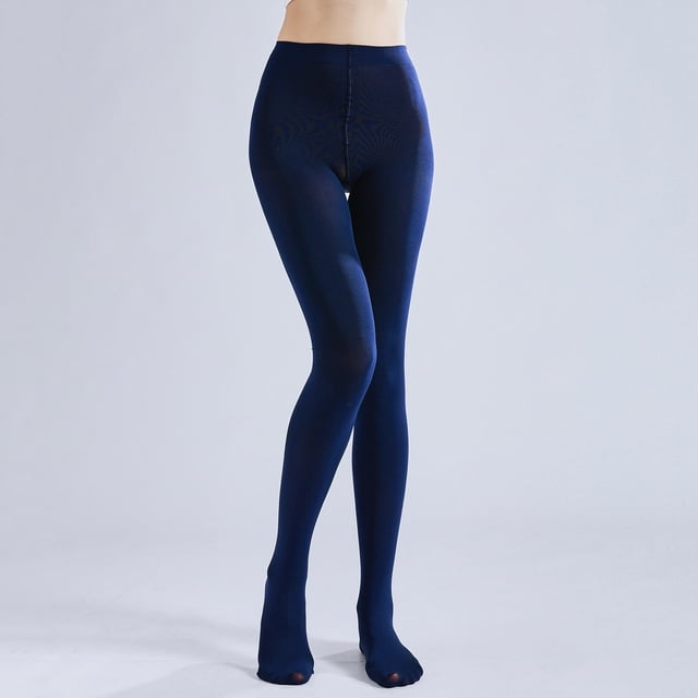 Ohufall Collants Opaques Doux Unis pour Femmes Collants pour Femmes avec Pieds