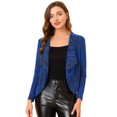 thumbnail image 1 of INSPIRE CHIC Cardigan Court à Manches Longues Scintillantes Col Drapé pour Femmes, 1 of 1