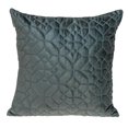 thumbnail image 1 of HomeRoots 402822 Charcoal Quilted Velvet Geo Decorative Throw Pillow, 1 of 1