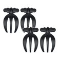 thumbnail image 1 of Oleegame 2PC A Set Of 2 Plastic Servers For Hands Perfect For Mixing And Serving Pasta And More Black, 1 of 9