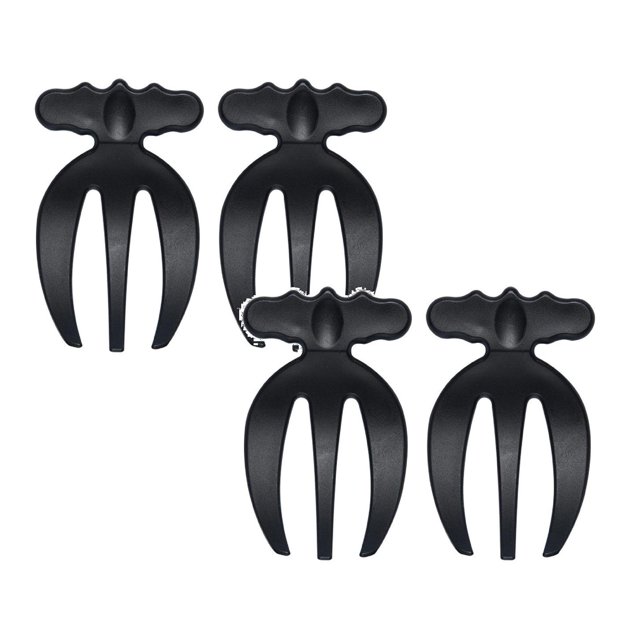 Oleegame 2PC A Set Of 2 Plastic Servers For Hands Perfect For Mixing And Serving Pasta And More Black