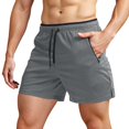thumbnail image 1 of Men's Running Shorts with Zipper Pockets Gym Athletic Workout 5" Shorts for Men, 1 of 5