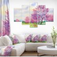thumbnail image 1 of Paysage Printanier Violet - Impression sur Toile d'Art Floral, 1 of 3