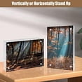 thumbnail image 3 of 6x8 Acrylic Frame 6 Pack, 20mm Thicker Frameless Clear Picture Frame, Double Sided Magnetic Picture Frame, Free Standing Desktop Display 6 6x8, 3 of 5