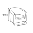 thumbnail image 2 of Armchair Cover Club Chair Cover Stretch Armchair Cover Printed MG, 2 of 7