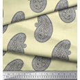 thumbnail image 3 of Soimoi Silk Fabric Paisley Block Print Fabric by Yard 42 Inch Wide, 3 of 3