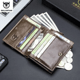 thumbnail image 4 of BULLCAPTAIN Men's RFID Blocking Bifold Wallet Genuine Leather Card Holder 15 Card Slots, 4 of 5