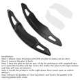 thumbnail image 4 of Steering Wheel Paddle Shifter For Subaru Forester Outback Toyota Aluminium Black, 4 of 12