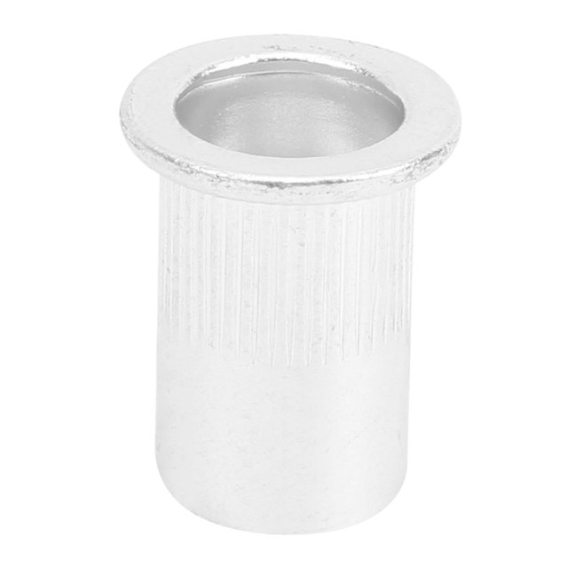 Riveting Nuts Flat Head Riveting Nuts Aluminum Galvanized 100Pcs Pull Riveting Nuts Aluminum Flat Head Vertical Hardware Accessories Wj-30045
