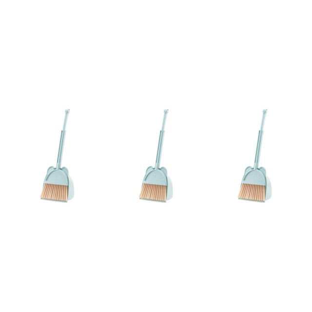 Redempat Detachable Broom With Dustpan Set For Easy Storage And Cleaning Sturdy And Durable Broom And Dustpan blue 3Set