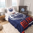 thumbnail image 1 of NHL Edmonton Oilers 4-Piece Twin Bedding Set, 1 of 9