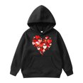 thumbnail image 1 of HNMKIU Sweat à Capuche pour Filles Saint-Valentin pour Enfants, 1 of 4