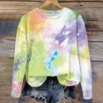 thumbnail image 4 of Yuyuzo Chandails en Molleton pour Filles Col Rond Manches Longues Décontracté Confortable Bloc de Couleur Pull d'Automne, 4 of 5