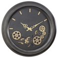 thumbnail image 1 of Yosemite 5130009 Metal Round Gear Clock, Black, 1 of 4