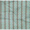 thumbnail image 4 of oneOone Organic Cotton Poplin Twill Fabric Diamond & Chevron Ikat Decor Fabric Printed BTY 42 Inch Wide, 4 of 4
