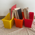 thumbnail image 2 of Book and Binder Holder, for Classroom, Plastic Vertical Storage Book Organizer Folders, Office Organization,6Pcs, 2 of 7