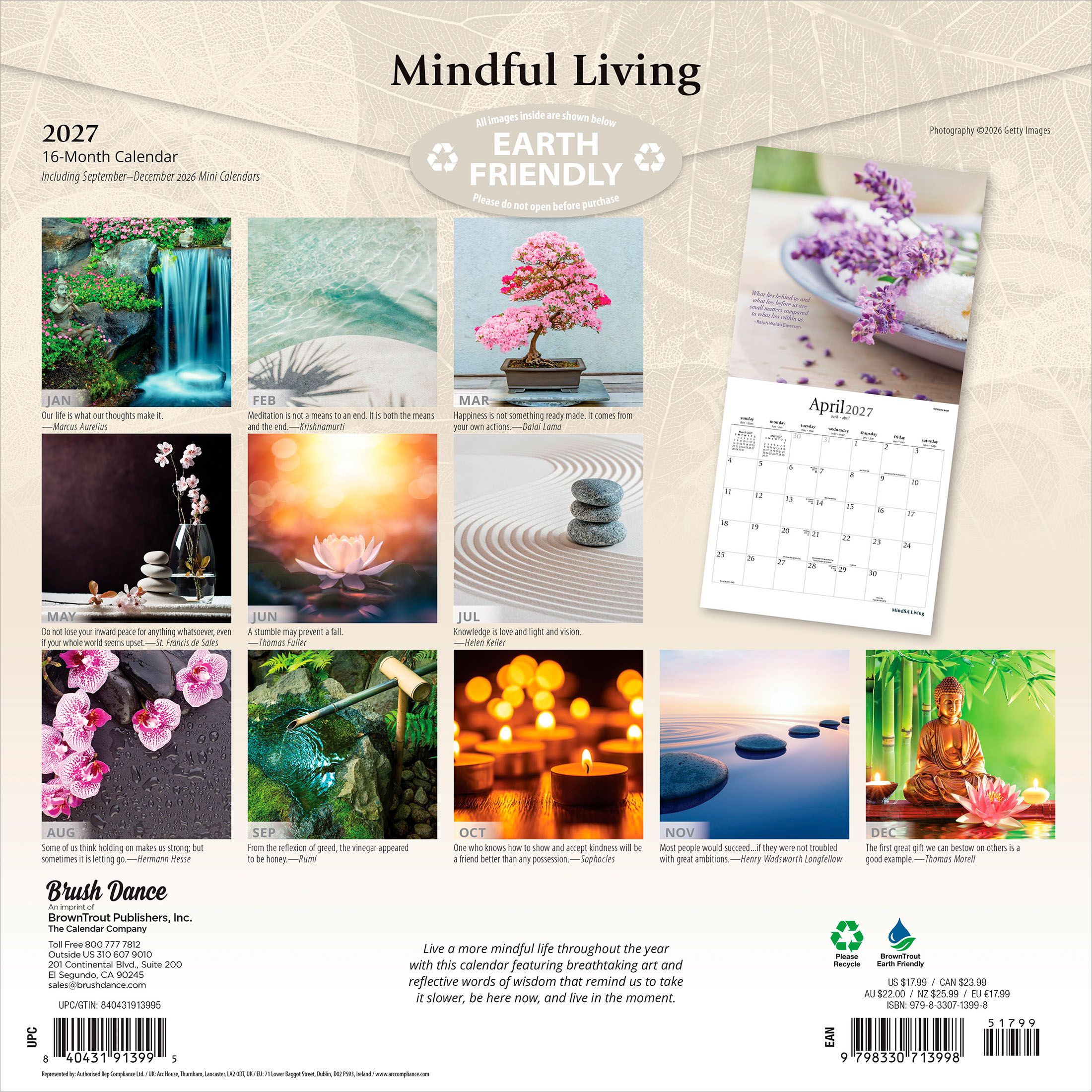 Mindful Living 2027 Carré Brush Dance