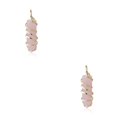 thumbnail image 1 of yingyy Wire Wrapped Charm Hanging Pendant Colorful Exquisite Crystal Crafting Necklace Keychains Earrings Accessories Pink Crystal 2Set, 1 of 6