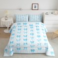 thumbnail image 1 of Erosebridal Dreamy Bowknot Bedding Toddler Comforter Set for Teens, Cartoon Down Comforter, Princess Style Decor, Reversible, 1 of 7