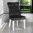 thumbnail image 2 of CHAISE DE SALLE À MANGER À AILES en Noir ENSEMBLE DE 4, 2 of 5