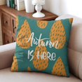 thumbnail image 4 of Autumn Maple Leaf Throw Pillow Covers Set Of 4, Linen Autumn Decorative Cushion Covers Home Decor, 4 of 5