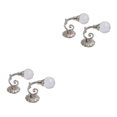thumbnail image 3 of maskred Add Touch Of Elegance Decorative Curtain Drapery Holdbacks Easy Installation silver 2Set, 3 of 6