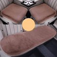 thumbnail image 2 of Estbridge 3 Sets Car Front Rear Seat Plush Cushion  Soft Warm Faux  Winter Auto Seat Cover  Plush Vehicle Seat Protector Pad With Non-Slip Backing  Car Accessories, 2 of 4