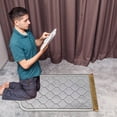 thumbnail image 2 of Foldable Islamic Prayer Mat - Soft Flannel Non-Slip Travel Rug for Home, Office, Mosque - Portable Kneeling Mat with Embossed Design - Warm & Breathable - Ideal Gift for Muslims, 2 of 5