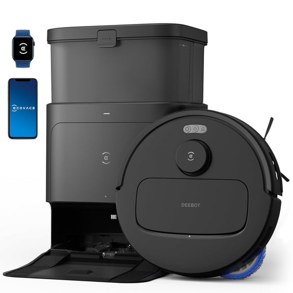 ECOVACS DEEBOT N30 Pro Omni Aspirateur Robot et Vadrouille, Aspiration 10000Pa, Lavage Adaptatif des Bords TruEdge, Lavage de Vadrouille à Eau Chaude