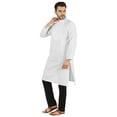 thumbnail image 3 of Atasi Ensemble Kurta-Pyjama Indien Uni pour Hommes Col Mandarin Kurta Décontracté Longue Tenue, 3 of 7