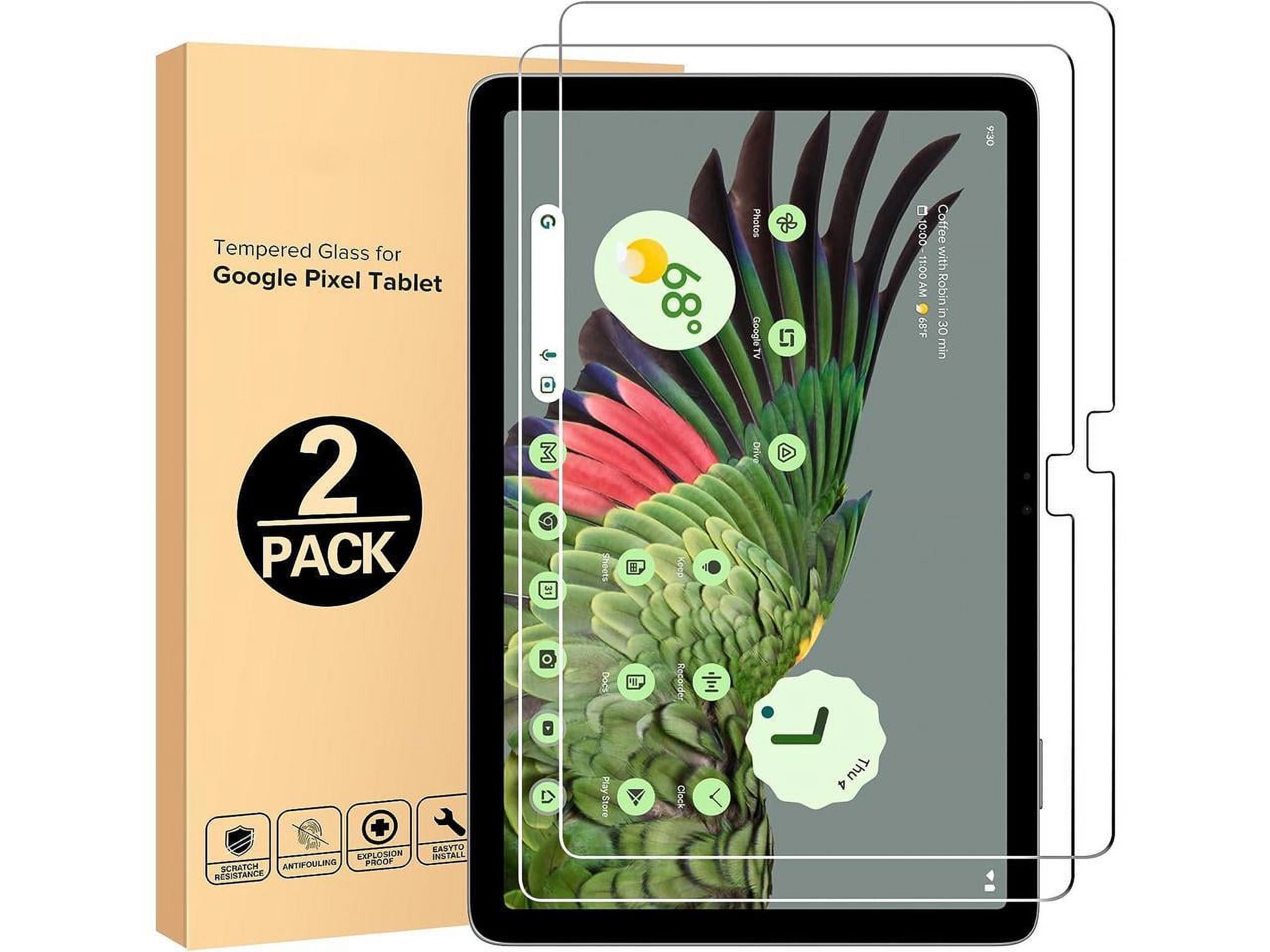 [2-Pack] Screen Protector for Google Pixel Tablet 11 inch 2023 Tempered Glass Screen Protector Film, S Pen Compatible, Anti-Fingerprint, Anti-Scratch