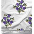 thumbnail image 1 of Soimoi Rayon Fabric Leaves & Floral Block Print Fabric by Yard 42 Inch Wide, 1 of 3