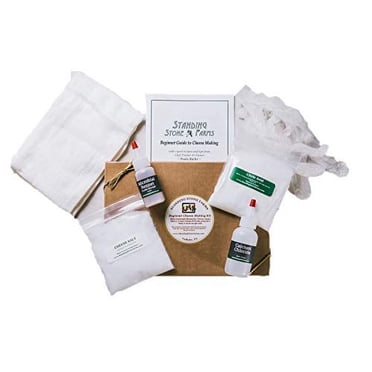 Standing Stone Farms Trousse de Base pour Débutants pour Faire du Fromage - Mozzarella, Burrata, Burricota, Chevre, Ricotta, Mascarpone et Beurre!