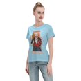 thumbnail image 4 of T-Shirt Basique à Manches Courtes pour Femmes Dragon Ball Tortue Féerique, 4 of 6