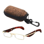 zhangmingg Blue Light Blocking Folding Reading Glasses for Men and Women with Metal Frame