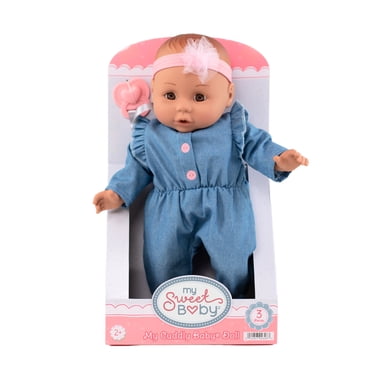 My Sweet Baby - Poupée My Cuddly Baby® 14 pouces, Salopette en Jean