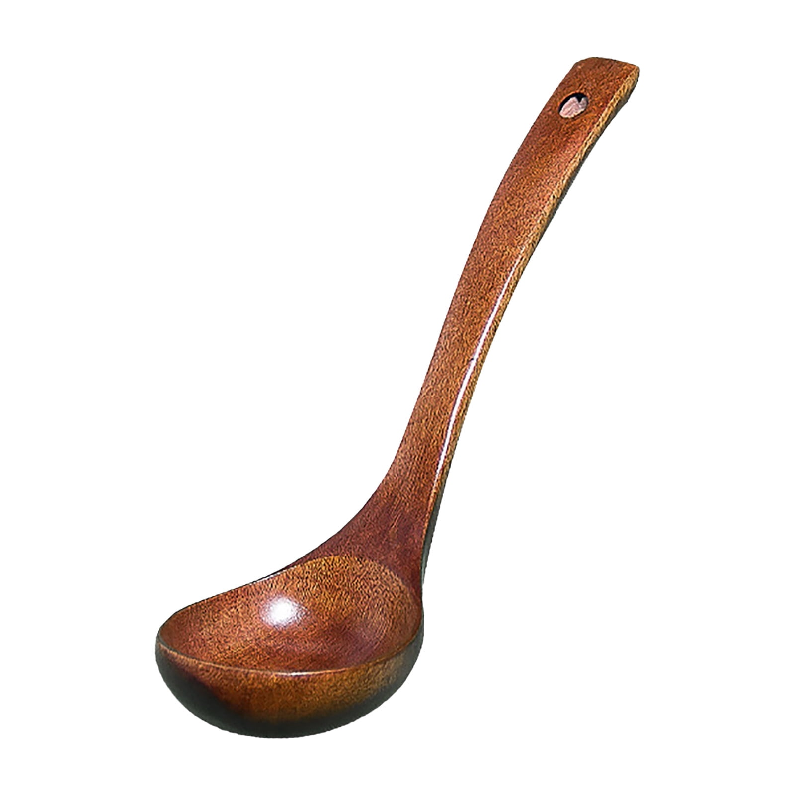 TIELUTT Wooden Long Handled Soup Spoon Deep Soup Spoon Large Kitchen Teak Long Dinner Table Set for 4 under 300 End Table round Runner Outdoor Table Setting for 2 Plate Charger round Table Doilies Mo