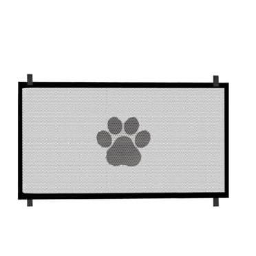 Riforla Ensemble de Barrière pour Chien/ Barrière d'Escalier pour Chien Rétractable Ensemble pour Bébé Barrière en Maille pour Chien Ou Barrière pour Bébé pour Embrasures d'Escalier pour Barrière en Maille pour Chien Clôture Télescopique pour Animal Filet de Clôture Pliable Barrière pour Chien Fournissant des Fournitures pour Animaux