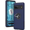 thumbnail image 1 of KOMI for Google Pixel 7 Case, Slim Fit Shockproof Protective Case for Pixel 7, Military-Grade Drop Protection with Ring Kickstand [Magnetic Car Mount Feature] Case for Google Pixel 7-Blue, 1 of 5