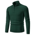 thumbnail image 1 of RKSRN Chandail pour Homme Automne Hiver Chaud Hiver Décontracté Mode Couleur Unie Fermeture Éclair Design Chandail à Manches Longues Col Chandail Doux Ample Chandails, 1 of 4