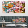 thumbnail image 1 of Papillon Jaune sur Fleurs de Chardon - Impression sur Toile d'Art Floral, 1 of 4