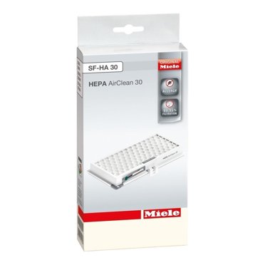 Miele Original SF-HA 30 HEPA AirClean Filter with TimeStrip for Miele Classic C1, Complete C1 and Dynamic U1 Vacuum Cleaners, Pack of 2 - 9616270