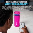 thumbnail image 2 of JLab JBuds Party Haut-Parleur Bluetooth Portable, 30 W, 12 Heures d'Écoute, Éclairage RVB, Anti-Éclaboussures, Rose, 2 of 9